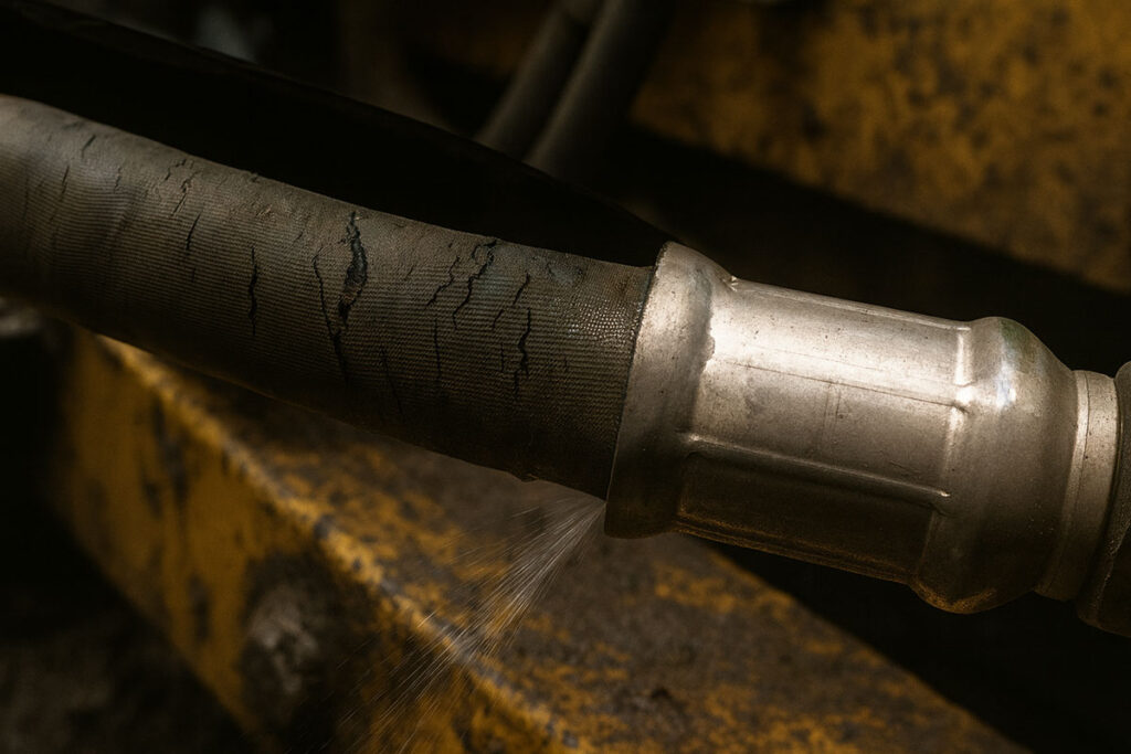 Fuite de flexible hydraulique : réparer ou remplacer ?