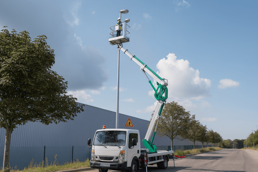 débloquer un camion nacelle